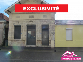 Location à l’année, d’un appartement NON meublé, au 1er étage (sans ascenseur), de type T2 avec 1 chambre et un garage, au centre-ville de Le Porge.