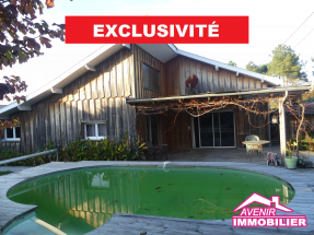 Location à l’année, d’une maison, meublée, de type T4 avec 3 chambres proche du centre de Le Porge.