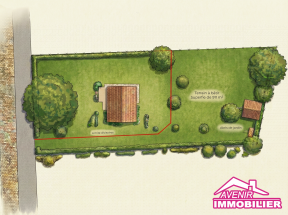 Plan terrain constructible hors lotissement à Lacanau.